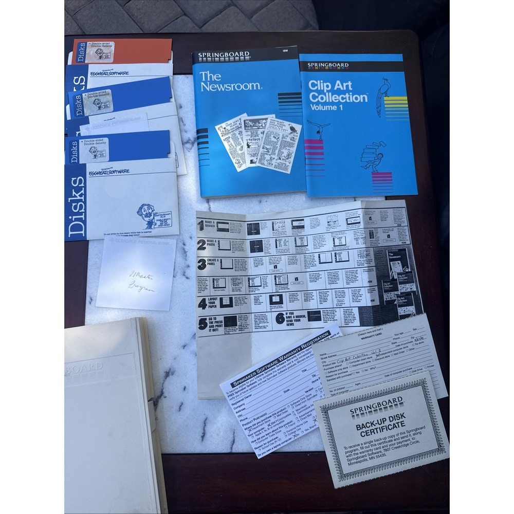 Vintage Springboard The Newsroom & Clip Art Collection Vol 1 - 5.25"